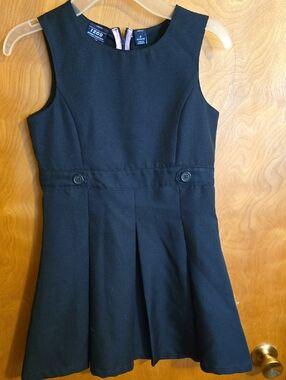 Izod Navy Sleeveless A-Line School Jumper